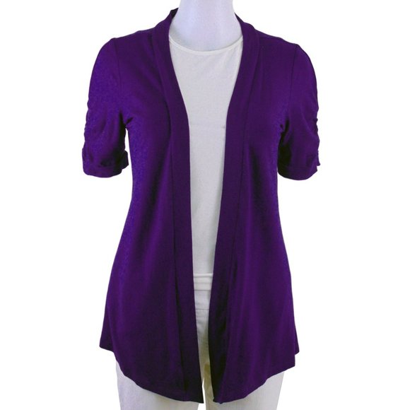 Revolution Dark Purple Open Cardigan Size XS (NEW) - Picture 1 of 4
